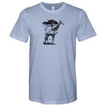 Load image into Gallery viewer, Giraffe Wildlife Heathered Tee
