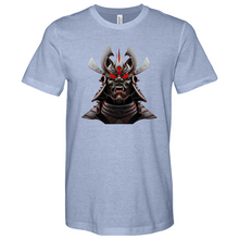 Load image into Gallery viewer, Silver & Red Japanese Warrior Heathered Tee