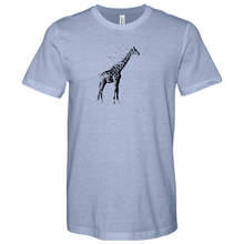 Load image into Gallery viewer, Giraffe With Butterfly Heathered Tee