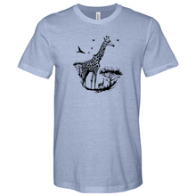 Load image into Gallery viewer, Giraffe Wildlife 02 Heathered Tee