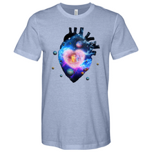 Load image into Gallery viewer, Cosmic Heart Heathered Tee