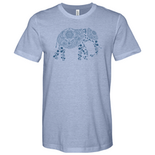Load image into Gallery viewer, Floral Mosaic Elephant Heathered Tee