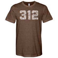 Load image into Gallery viewer, Chicago 312 Heathered Tee