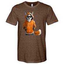 Load image into Gallery viewer, Orange Fox Heathered Tee