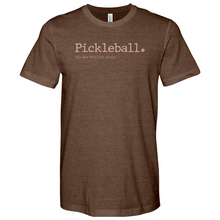 Load image into Gallery viewer, Pickleball the Less Expensive Heathered Tee