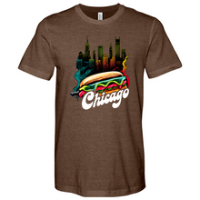 Load image into Gallery viewer, Chicago Hot Dog Heathered Tee