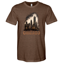 Load image into Gallery viewer, Chicago City Skyline Heathered Tee