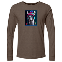 Load image into Gallery viewer, Llama Blue Min Long Sleeve