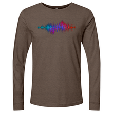 Load image into Gallery viewer, Frequency Waves Red Blue Long Sleeve