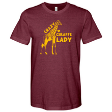 Load image into Gallery viewer, Crazy Giraffe Lady Heathered Tee