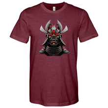 Load image into Gallery viewer, Silver & Red Japanese Warrior Heathered Tee