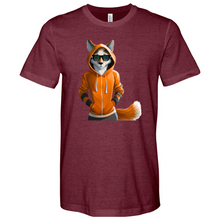 Load image into Gallery viewer, Orange Fox Heathered Tee