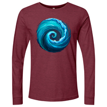 Load image into Gallery viewer, Swirl Wave Blue Long Sleeve