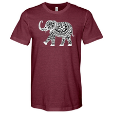 Load image into Gallery viewer, Boho Elephant Heathered Tee