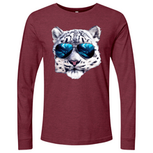 Load image into Gallery viewer, Snow Leopard Blue Sunglasses Long Sleeve