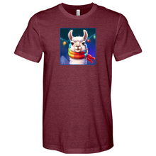 Load image into Gallery viewer, Llama Christmas Heathered Tee