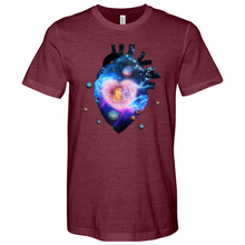 Load image into Gallery viewer, Cosmic Heart Heathered Tee