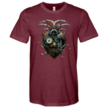 Load image into Gallery viewer, Bat Heart Min Heathered Tee