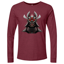 Load image into Gallery viewer, Silver & Red Japanese Warrior MinLong Sleeve