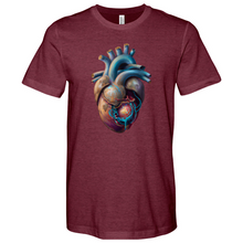 Load image into Gallery viewer, Flowing Heart Heathered Tee
