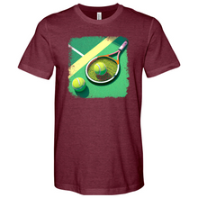 Load image into Gallery viewer, Retro Tennis Green Heathered Tee