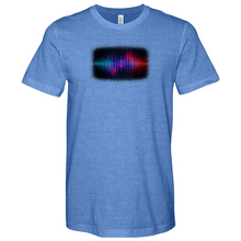 Load image into Gallery viewer, Frequency Waves Red Blue Heathered Tee