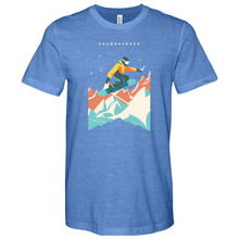 Load image into Gallery viewer, Flying Snowboarding Heathered Tee