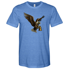 Load image into Gallery viewer, Green Eagle & Bell Heathered Tee