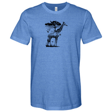 Load image into Gallery viewer, Giraffe Wildlife Heathered Tee