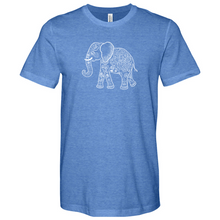 Load image into Gallery viewer, Elephant Line Art Heathered Tee