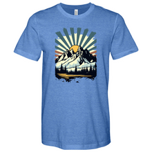 Load image into Gallery viewer, Retro Mountain Heathered Tee
