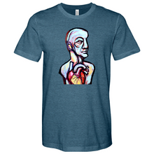 Load image into Gallery viewer, Abstract Art Head Heathered Tee
