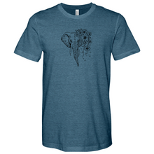 Load image into Gallery viewer, Elephant With Flower Heathered Tee