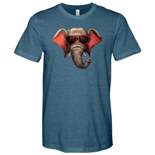 Load image into Gallery viewer, Red Glass Elephant Heathered Tee
