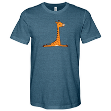 Load image into Gallery viewer, Downward Giraffe Pose Heathered Tee