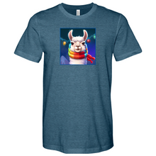 Load image into Gallery viewer, Llama Christmas Heathered Tee