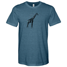 Load image into Gallery viewer, Giraffe With Butterfly Heathered Tee