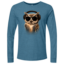 Load image into Gallery viewer, Owl in Headphones Long Sleeve