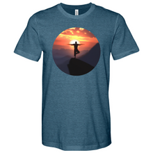Load image into Gallery viewer, Sunset Yoga Heathered Tee