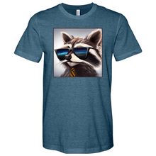Load image into Gallery viewer, Preppy Raccoon Heathered Tee