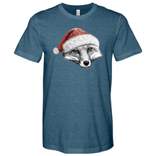 Load image into Gallery viewer, Christmas Fox Heathered Tee