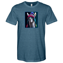 Load image into Gallery viewer, Llama Blue Heathered Tee