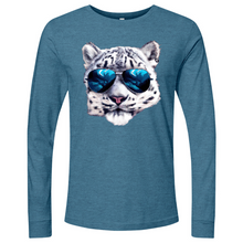 Load image into Gallery viewer, Snow Leopard Blue Sunglasses Long Sleeve