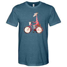 Load image into Gallery viewer, Bicycle Giraffe Heathered Tee