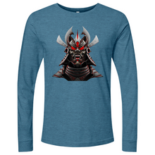 Load image into Gallery viewer, Silver & Red Japanese Warrior MinLong Sleeve