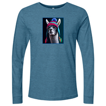 Load image into Gallery viewer, Llama Blue Min Long Sleeve