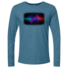 Load image into Gallery viewer, Frequency Waves Red Blue Long Sleeve