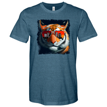 Load image into Gallery viewer, Bengal Face Wglasses Heathered Tee