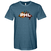 Load image into Gallery viewer, PHL Skyline Splatter Tee