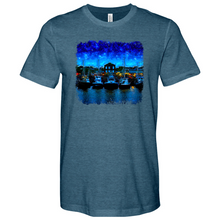 Load image into Gallery viewer, Shem Creek Starry Night Heathered Tee